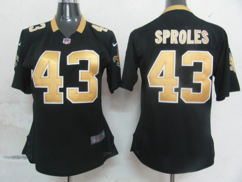 New Orleans Saints 43 Sproles Authentic Game Black Game Nike nfl